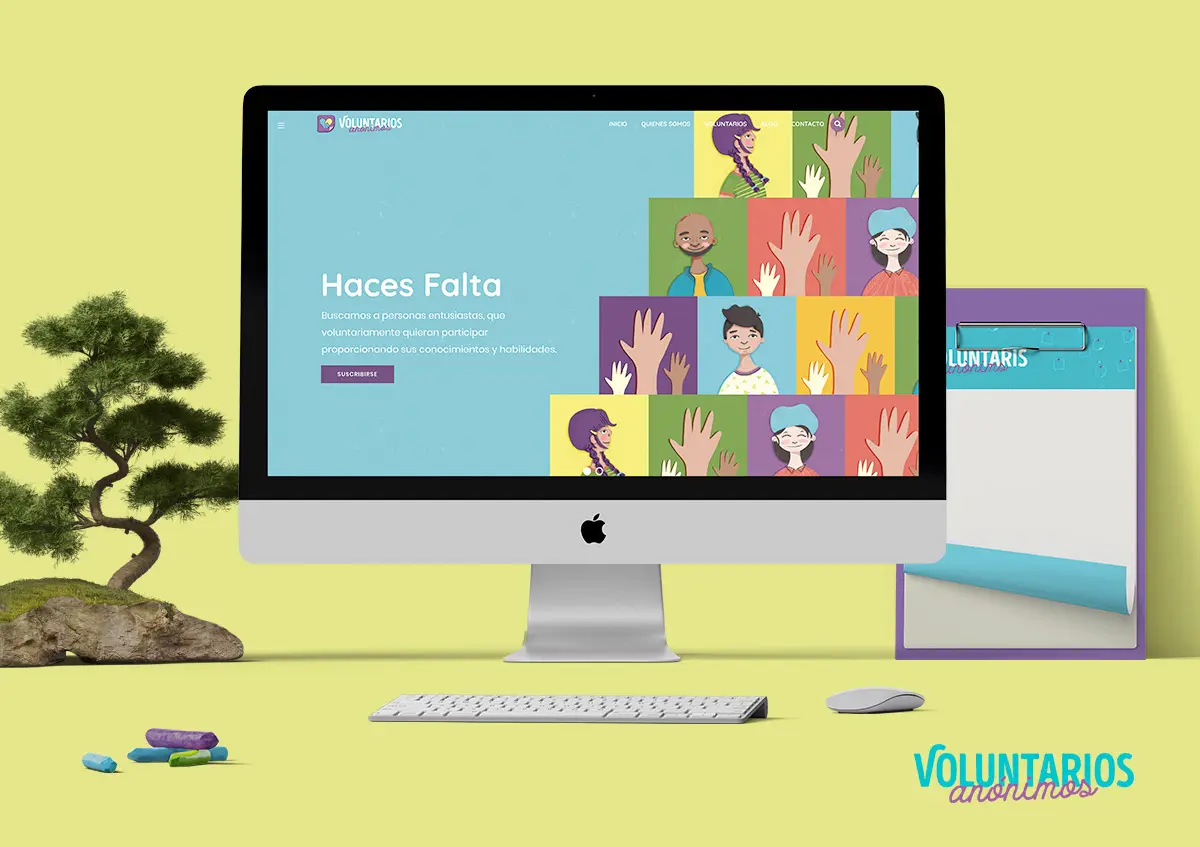 Identidad Visual para ONG Voluntaris Anonims