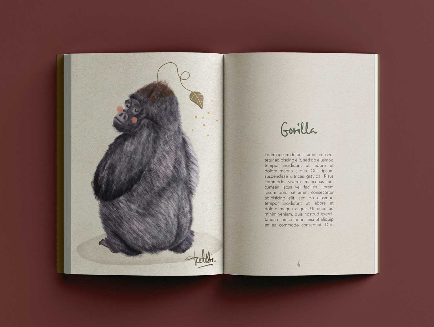 Ilustración Gorilla
