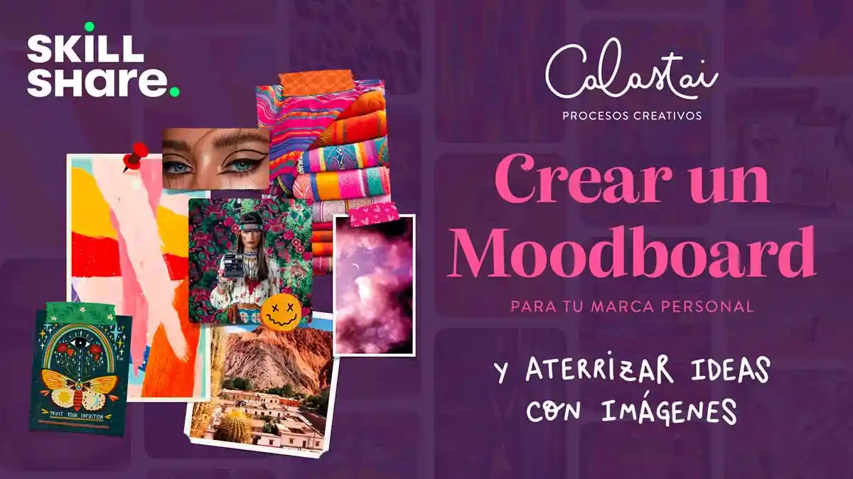 Curso en Skillshare de creación de moodboard para crear una marca personal