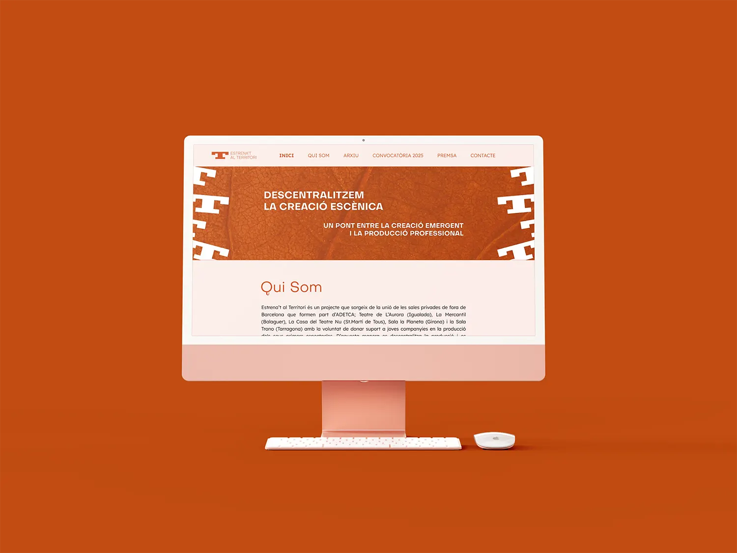 Diseño Web Estrenat al Territori - Teatros Catalunya